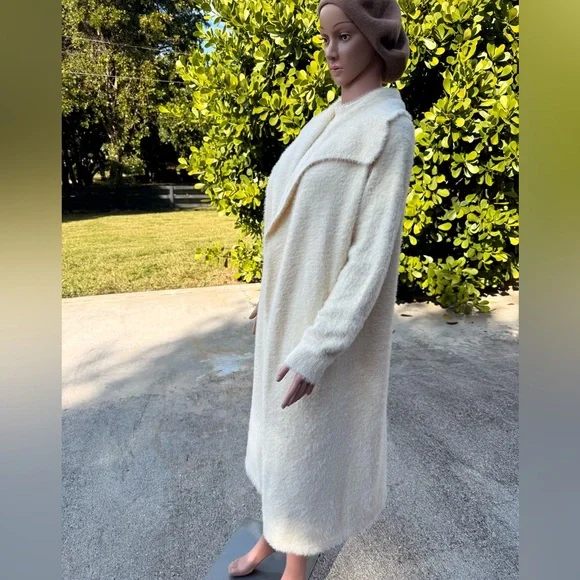 STYLEWE Cream Fuzzy Coat 2 piece - Picture 2 of 5